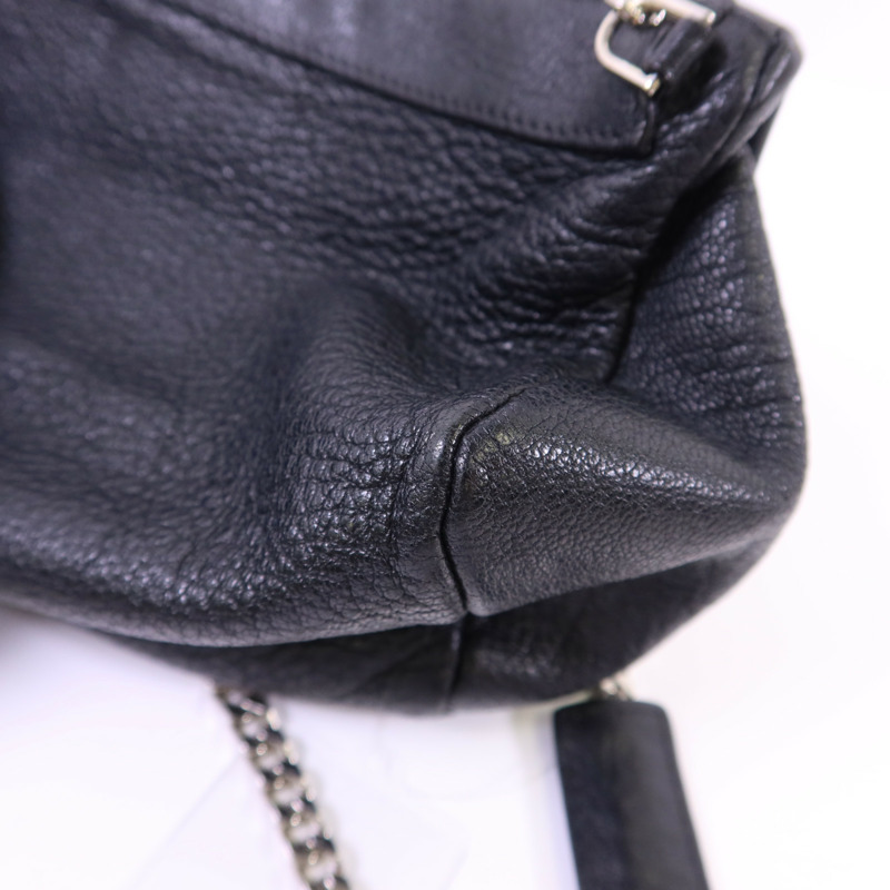 GIVENCHY 牛皮皮革Mini Pandora銀扣鏈帶肩背袋-12
