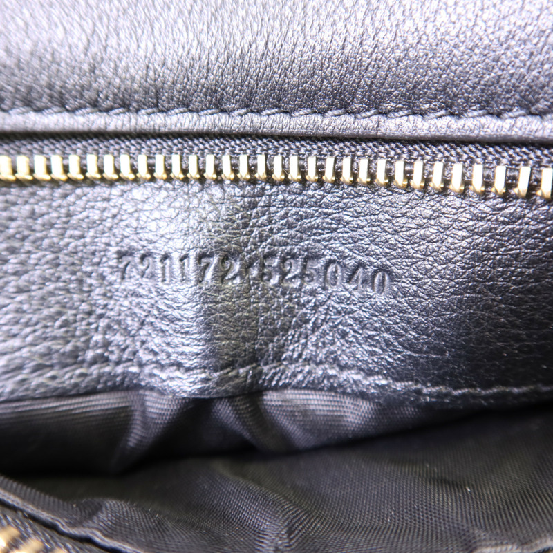 GUCCI 牛皮皮革Blondie金扣手挽肩背兩用袋-7