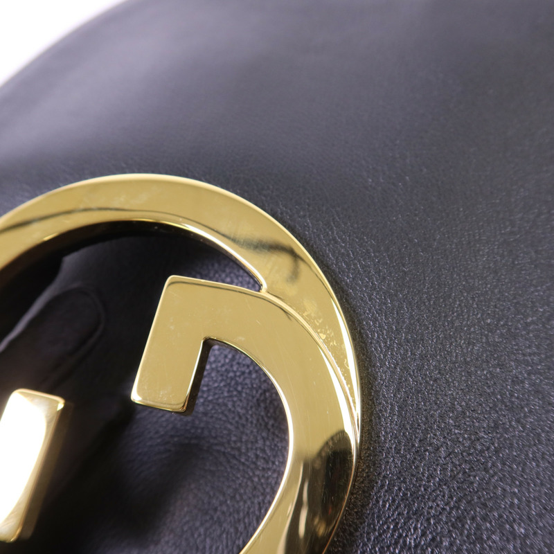 GUCCI 牛皮皮革Blondie金扣手挽肩背兩用袋-16