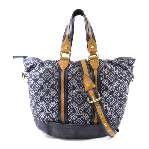 LOUIS VUITTON 織物/皮革Aviator Shoulder Bag金扣手挽肩背兩用袋