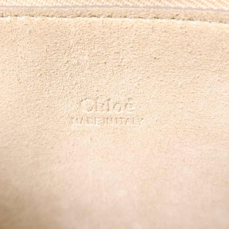 Chloe 牛皮皮革/麂皮皮革Faye金扣肩背袋-6