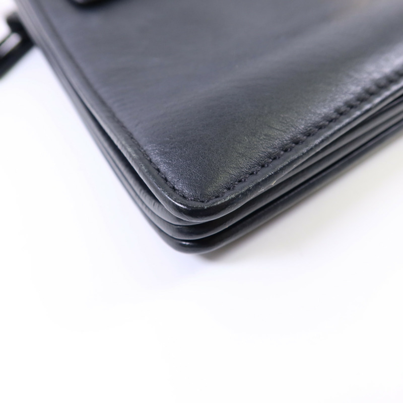 Chloe 牛皮皮革/麂皮皮革Faye金扣肩背袋-16