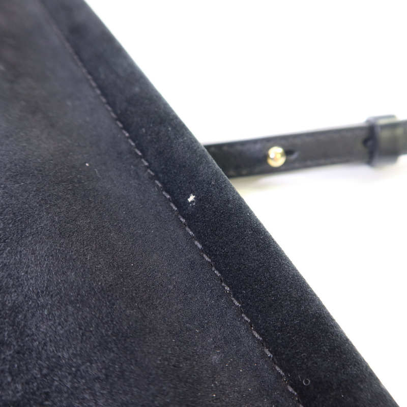 Chloe 牛皮皮革/麂皮皮革Faye金扣肩背袋-24