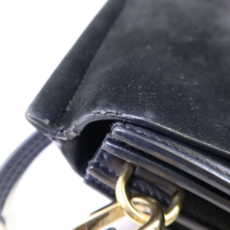 Chloe 牛皮皮革/麂皮皮革Faye金扣肩背袋-25