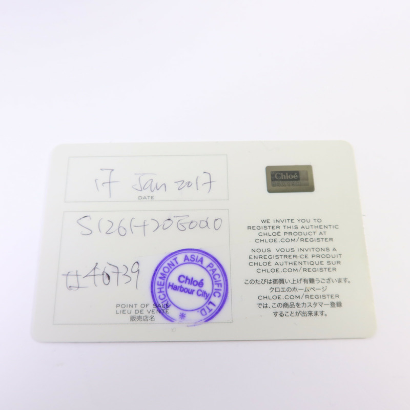 Chloe 牛皮皮革/麂皮皮革Faye金扣肩背袋-33