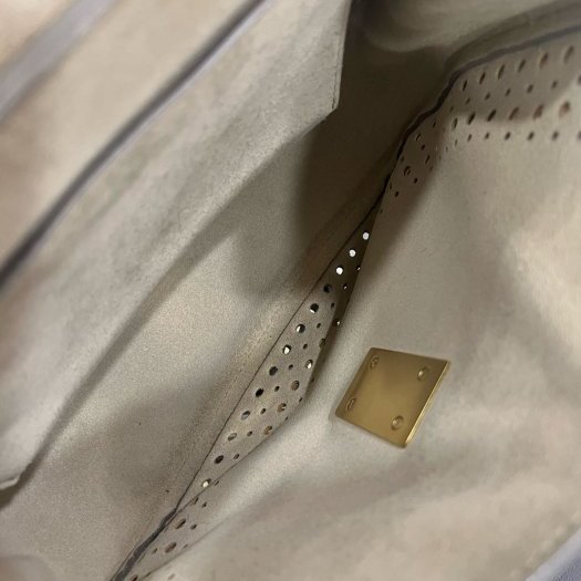 東區正精品㊣Chloe Drew 駝色全皮洞洞金扣小豬包斜背包 RZ3965-4