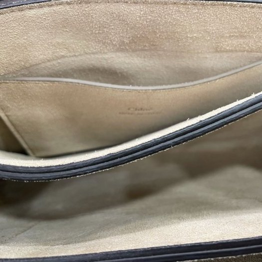 東區正精品㊣Chloe Faye 飛兒包大象灰色小型斜背包肩背包RZ2036-3