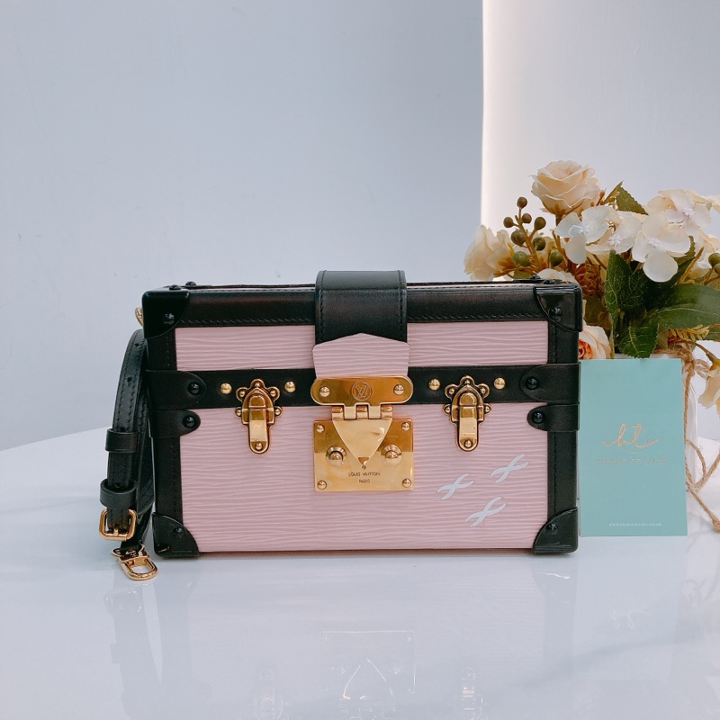 MS0471 LOUIS VUITTON 路易威登經典硬盒子樹皮紋肩帶包包TRUNK CLUTCH EPI CALFSKIN-0