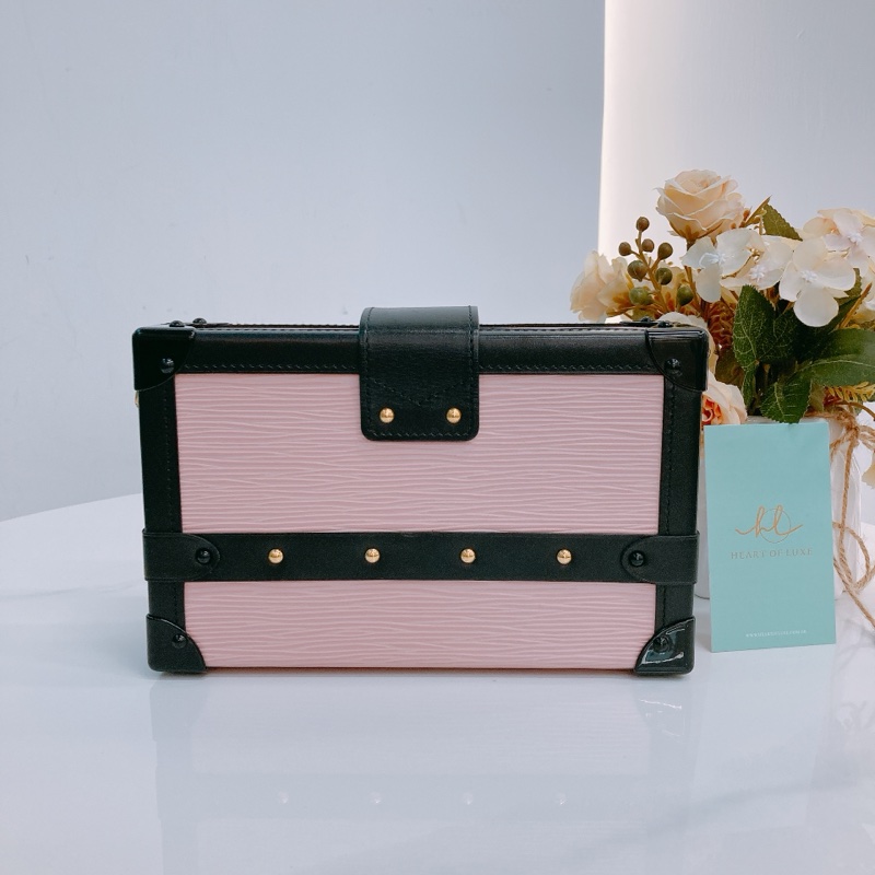 MS0471 LOUIS VUITTON 路易威登經典硬盒子樹皮紋肩帶包包TRUNK CLUTCH EPI CALFSKIN-1