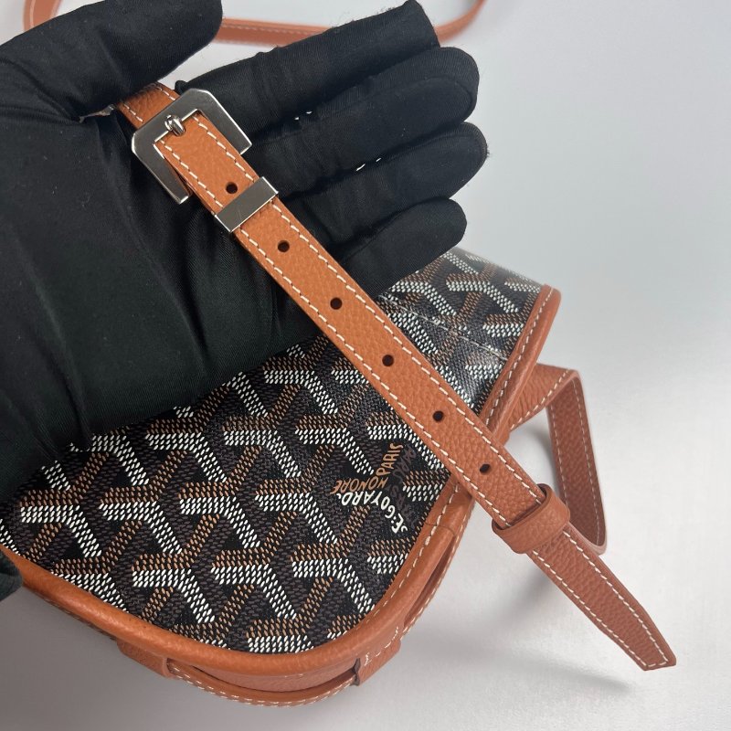 GOYARD   焦糖色經典老花馬鞍包-6