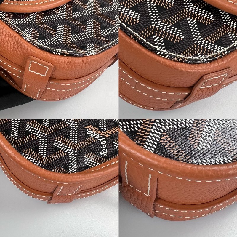 GOYARD   焦糖色經典老花馬鞍包-8
