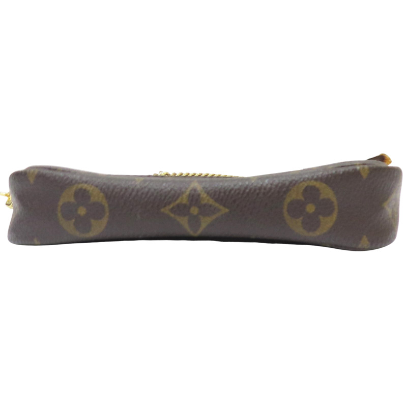 棕色 原花帆布 Mini Pochette Accessoires 手拿包【LOUIS VUITTON LV 路易威登】 M58009-3