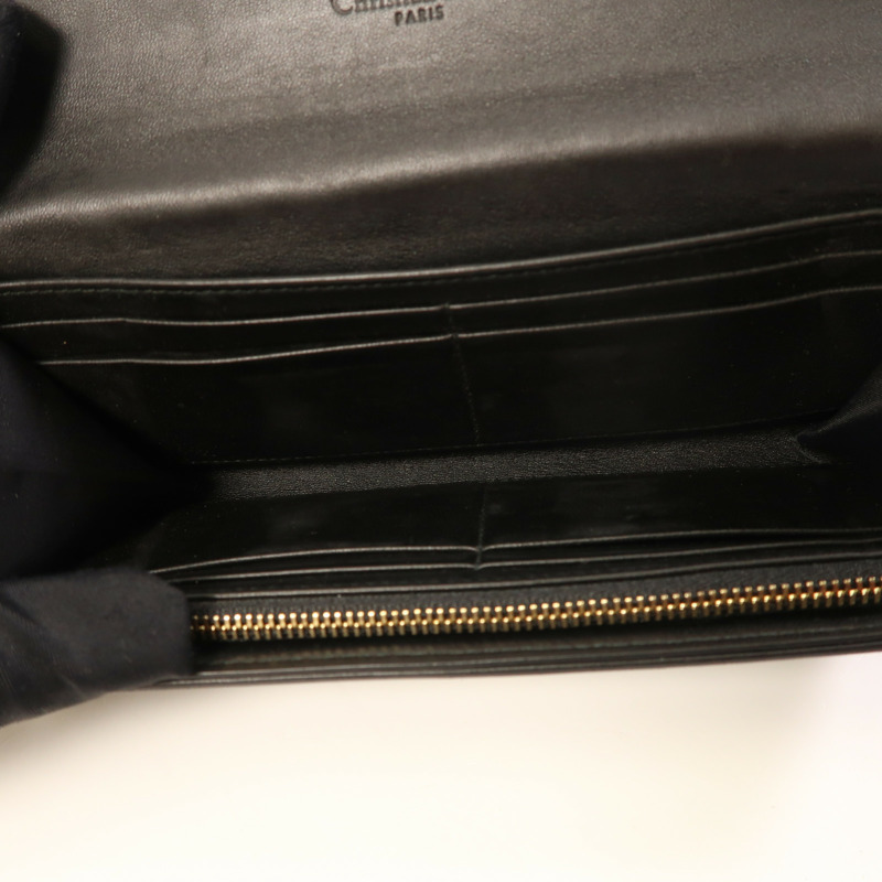 Dior 羊皮皮革Long Wallet銀扣長錢包-7