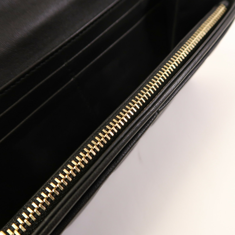 Dior 羊皮皮革Long Wallet銀扣長錢包-9