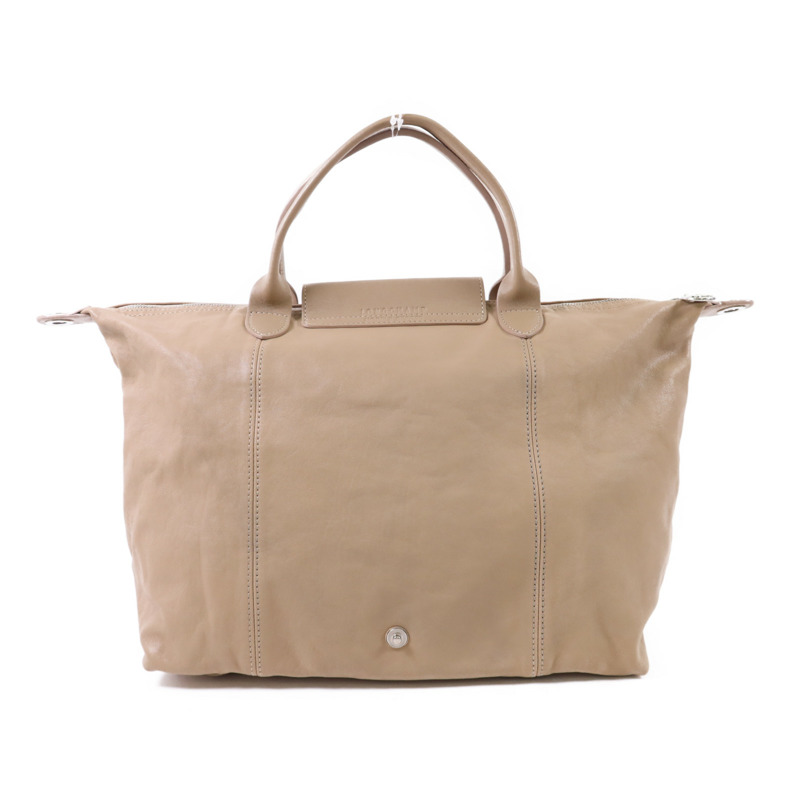 Longchamp 羊皮皮革Shoulder Bag銀扣肩背袋-1