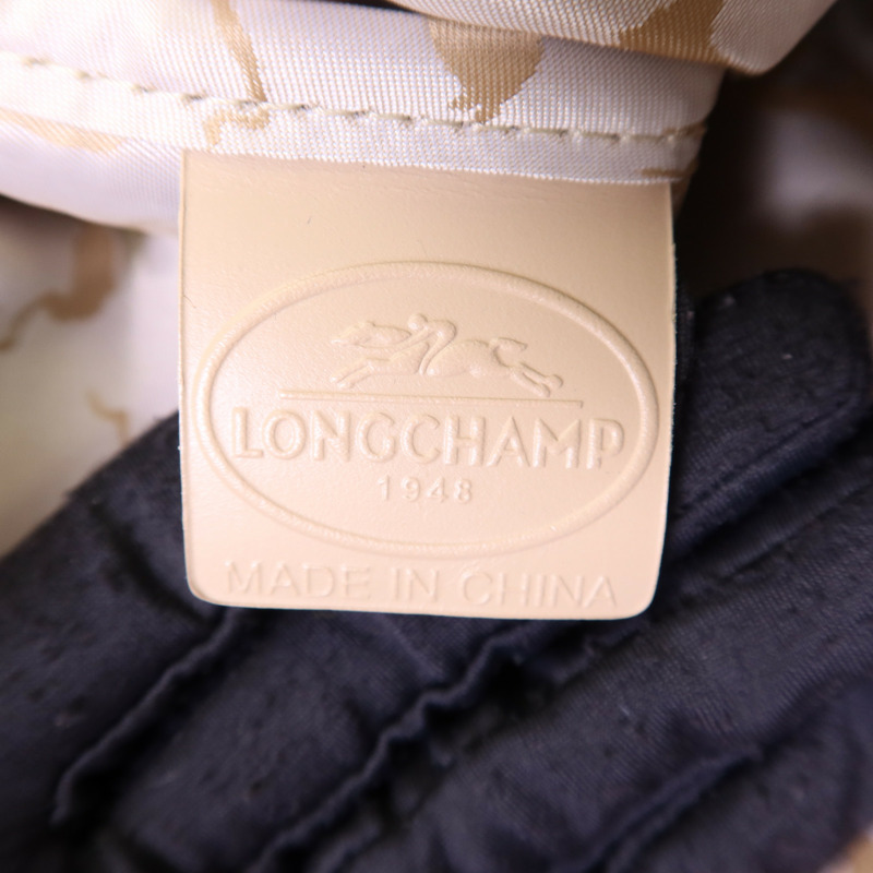 Longchamp 羊皮皮革Shoulder Bag銀扣肩背袋-6