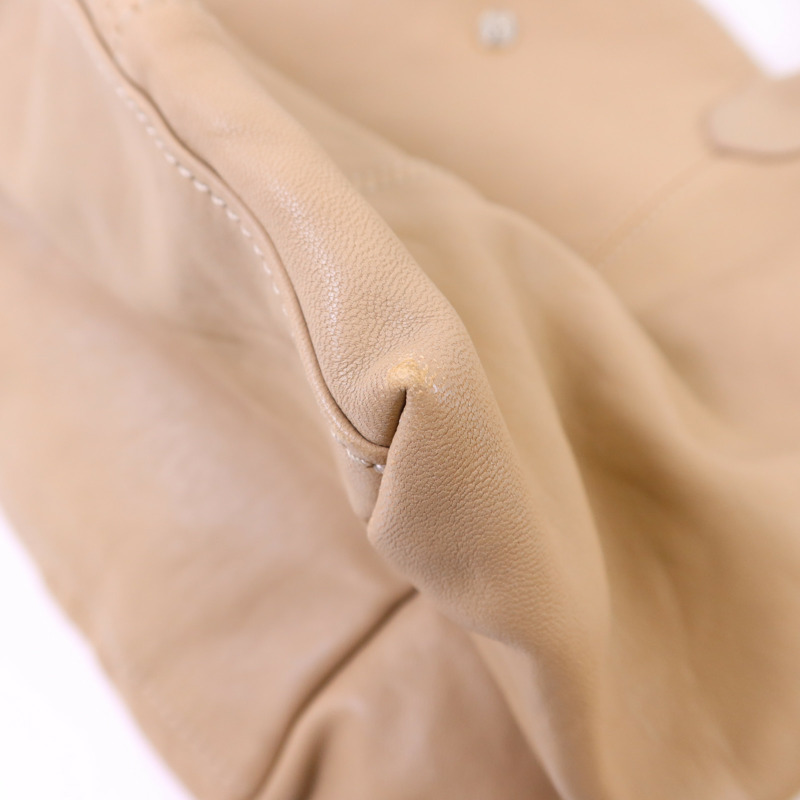 Longchamp 羊皮皮革Shoulder Bag銀扣肩背袋-11