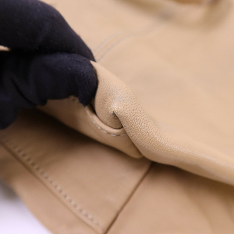 Longchamp 羊皮皮革Shoulder Bag銀扣肩背袋-13