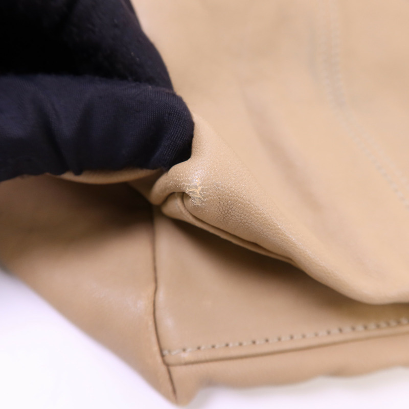 Longchamp 羊皮皮革Shoulder Bag銀扣肩背袋-14