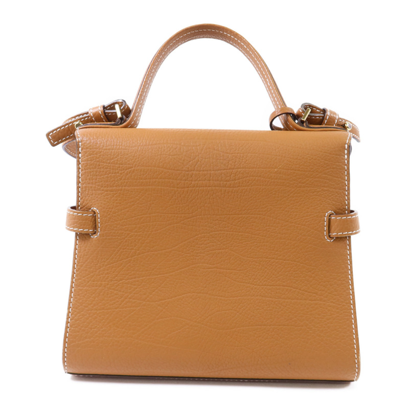 Delvaux 牛皮皮革Tempete PM金扣手挽肩背兩用袋-1