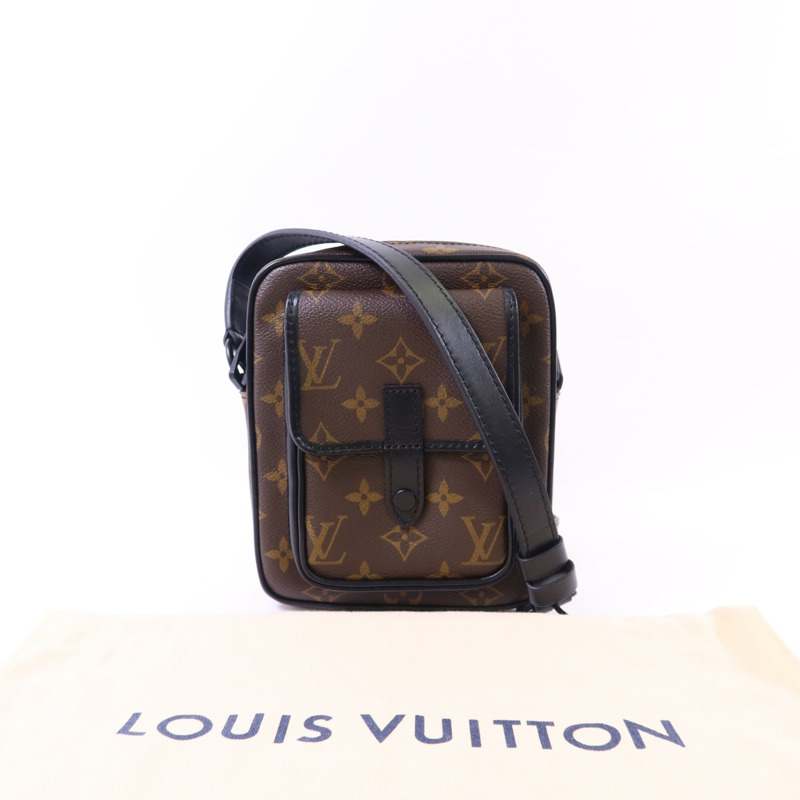 LOUIS VUITTON Monogram Macassar Christopher Wearable Wallet肩背袋-13