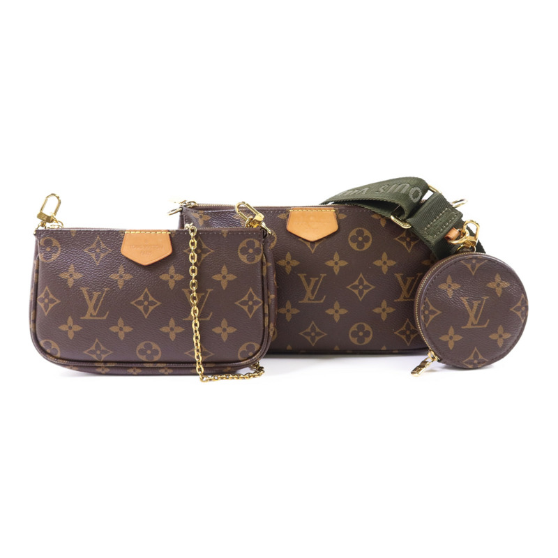 LOUIS VUITTON Monogram Multi Pochette Accessoires金扣肩背袋-0