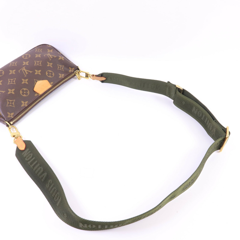 LOUIS VUITTON Monogram Multi Pochette Accessoires金扣肩背袋-5
