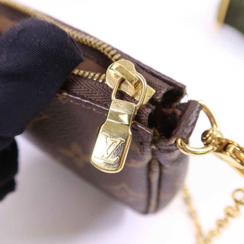 LOUIS VUITTON Monogram Multi Pochette Accessoires金扣肩背袋-11