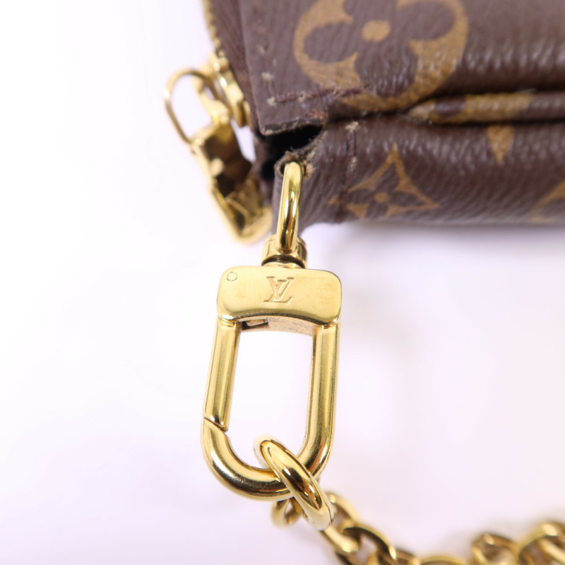LOUIS VUITTON Monogram Multi Pochette Accessoires金扣肩背袋-12