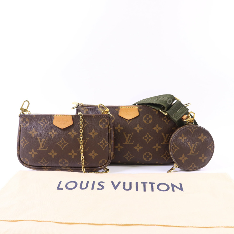 LOUIS VUITTON Monogram Multi Pochette Accessoires金扣肩背袋-28