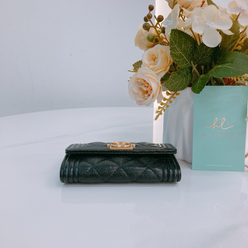 MS0473 CHANEL 香奈兒Boy系列翻蓋式卡包BOY CARD HOLDER CAVIAR-2