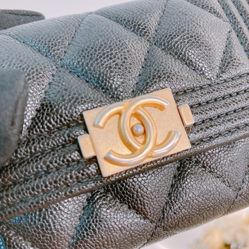 MS0473 CHANEL 香奈兒Boy系列翻蓋式卡包BOY CARD HOLDER CAVIAR-12