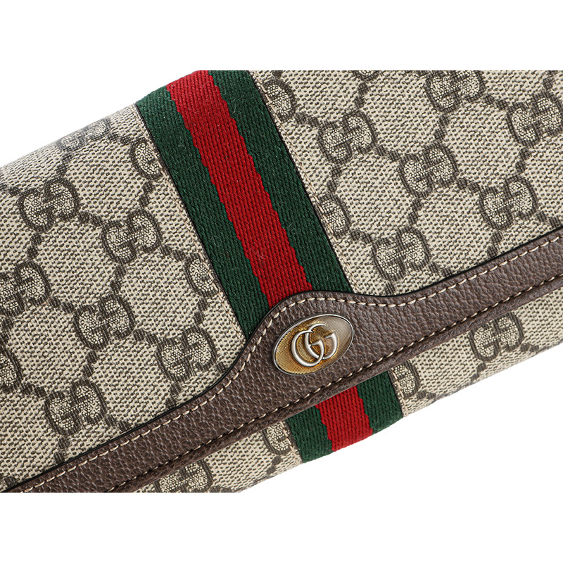 GUCCI 24SS 女士 GG Supreme 鏈條斜背包-11