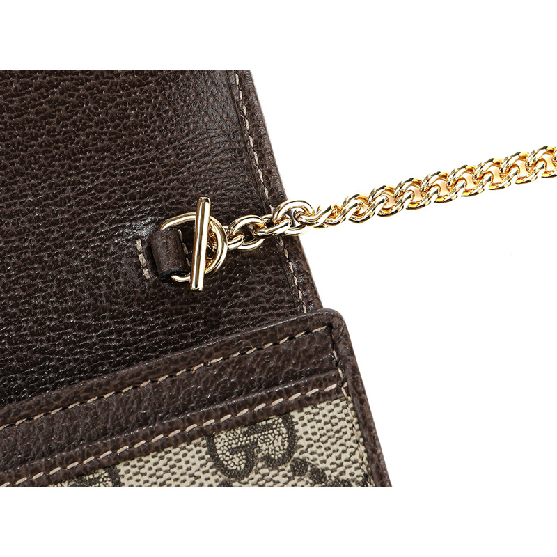 GUCCI 24SS 女士 GG Supreme 鏈條斜背包-14