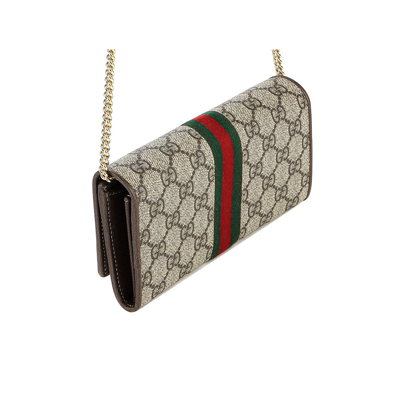 GUCCI 24SS 女士 GG Supreme 鏈條斜背包-6