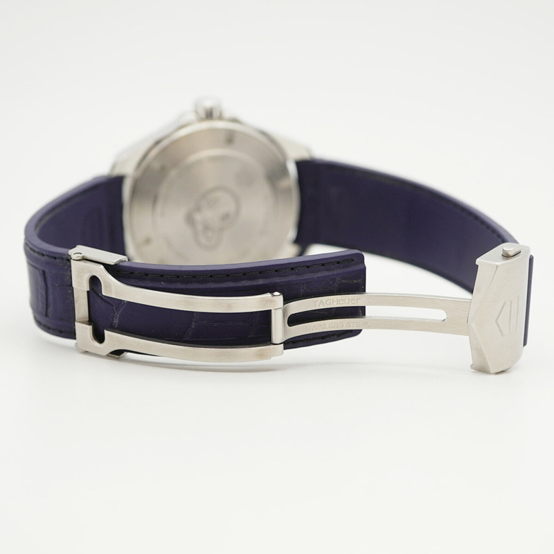 TAG Heuer Aquaracer WAY201P 藍色錶盤男士手錶-4