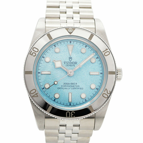 帝舵碧灣54 79000 藍色錶盤男士腕錶