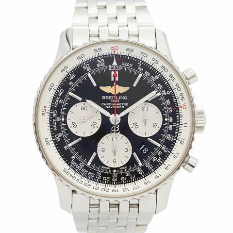 百年靈 Navitimer AB0120 黑色錶盤男士腕錶