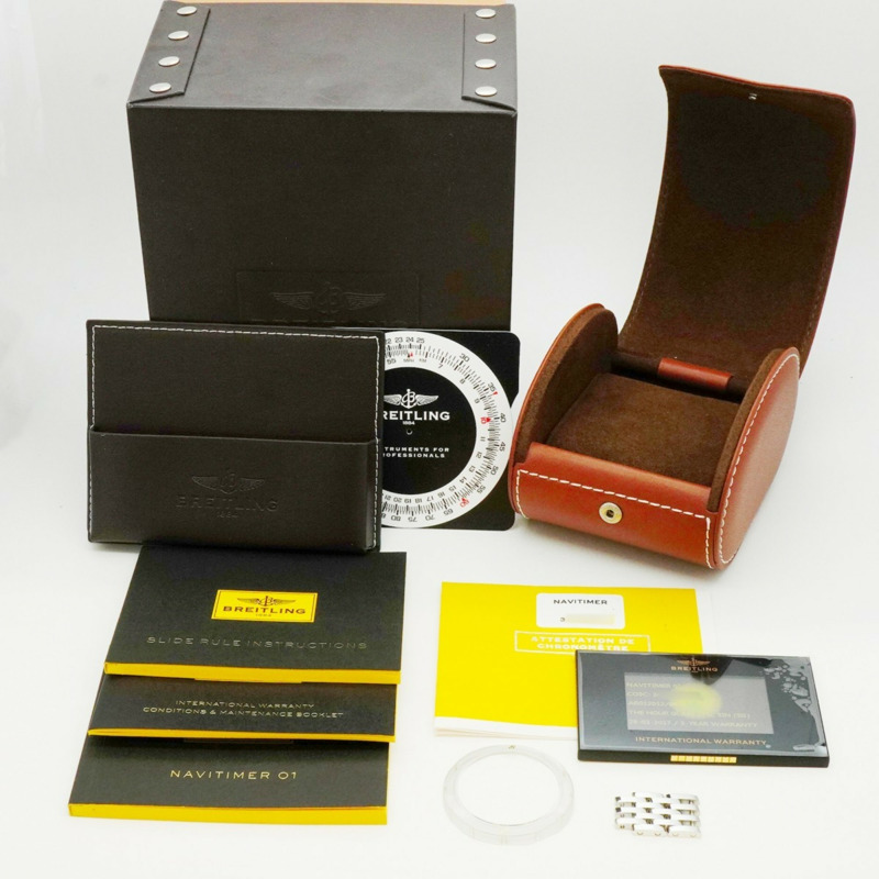 百年靈 Navitimer AB0120 黑色錶盤男士腕錶-1