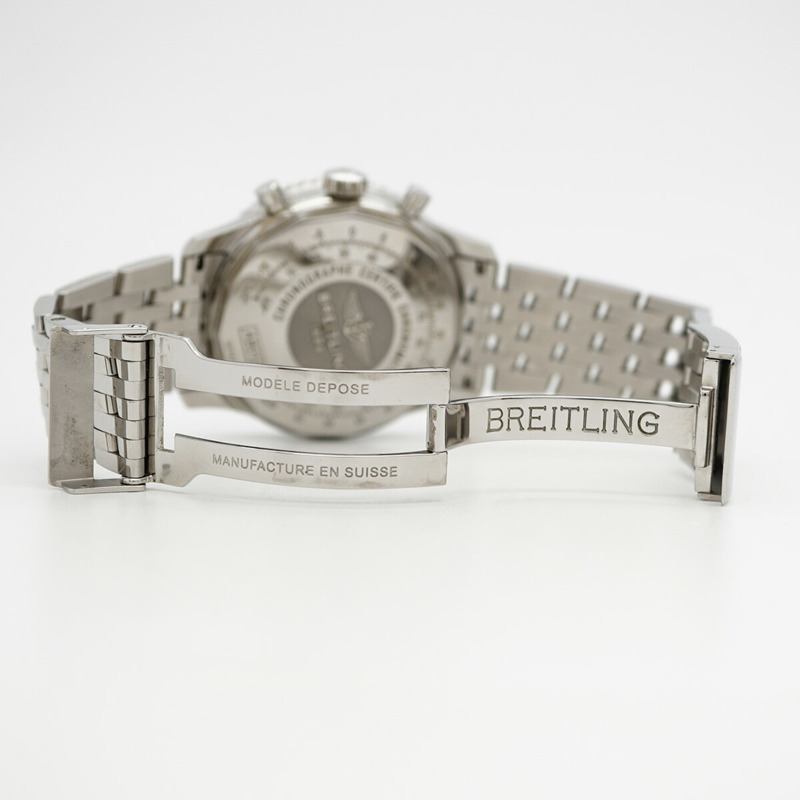 百年靈 Navitimer AB0120 黑色錶盤男士腕錶-4