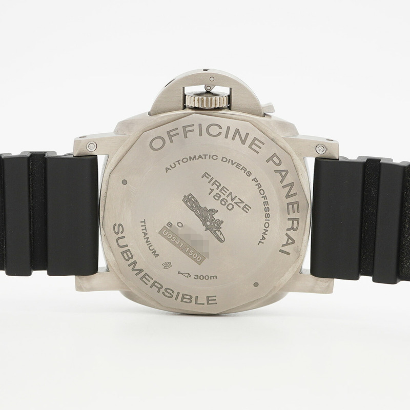 沛納海潛水錶 PAM01305 黑色錶盤男士腕錶-5