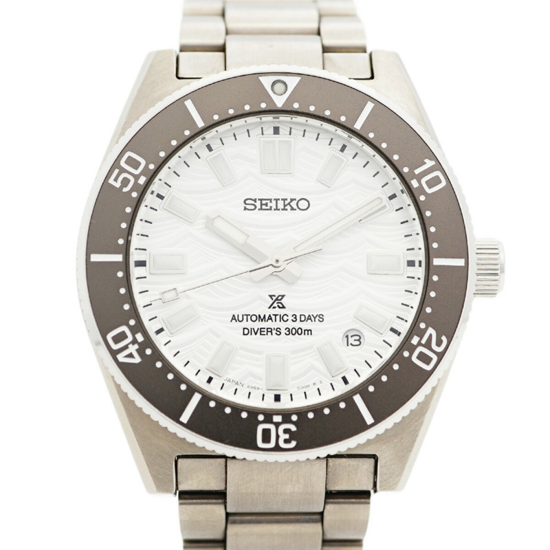 精工 Prospex SBDC213 銀色錶盤男士腕錶-0