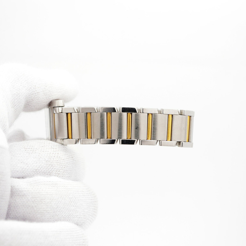 卡地亞 Tank Française SM 雙色腕錶 W51007Q4 象牙色錶盤 女士款-6