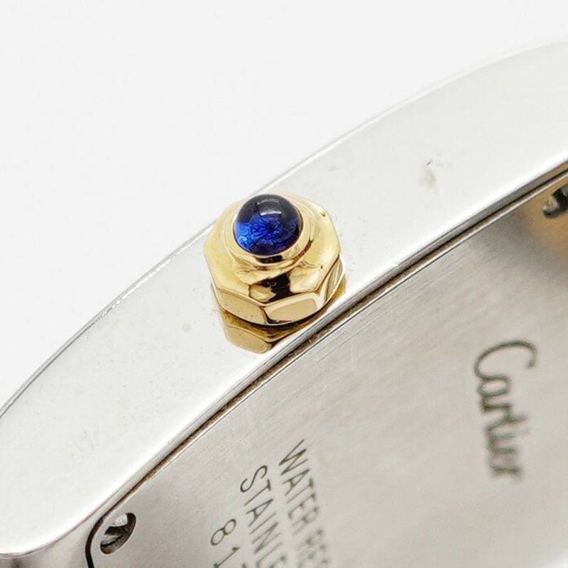 卡地亞 Tank Française SM 雙色腕錶 W51007Q4 象牙色錶盤 女士款-11