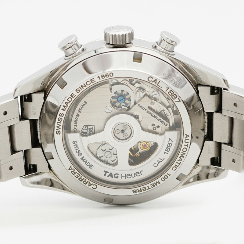 TAG Heuer 豪雅卡萊拉系列 CAR2111 銀色錶盤男士腕錶-5