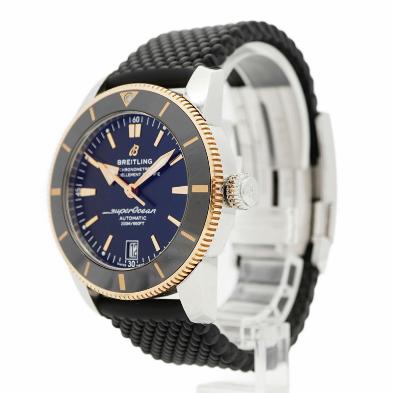 百年靈超級海洋文化系列 UB2010 黑色錶盤男士腕錶-2