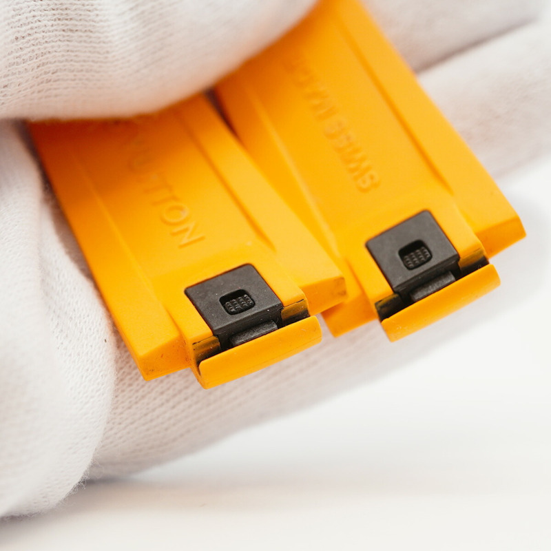 Louis Vuitton Tambour QA172 橘色錶盤男士手錶-6