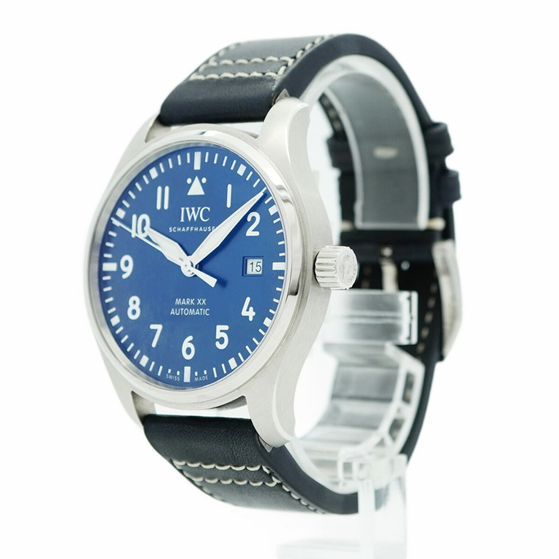 IWC 沙夫豪森飛行員 IW328203 男款藍色錶盤手錶-2