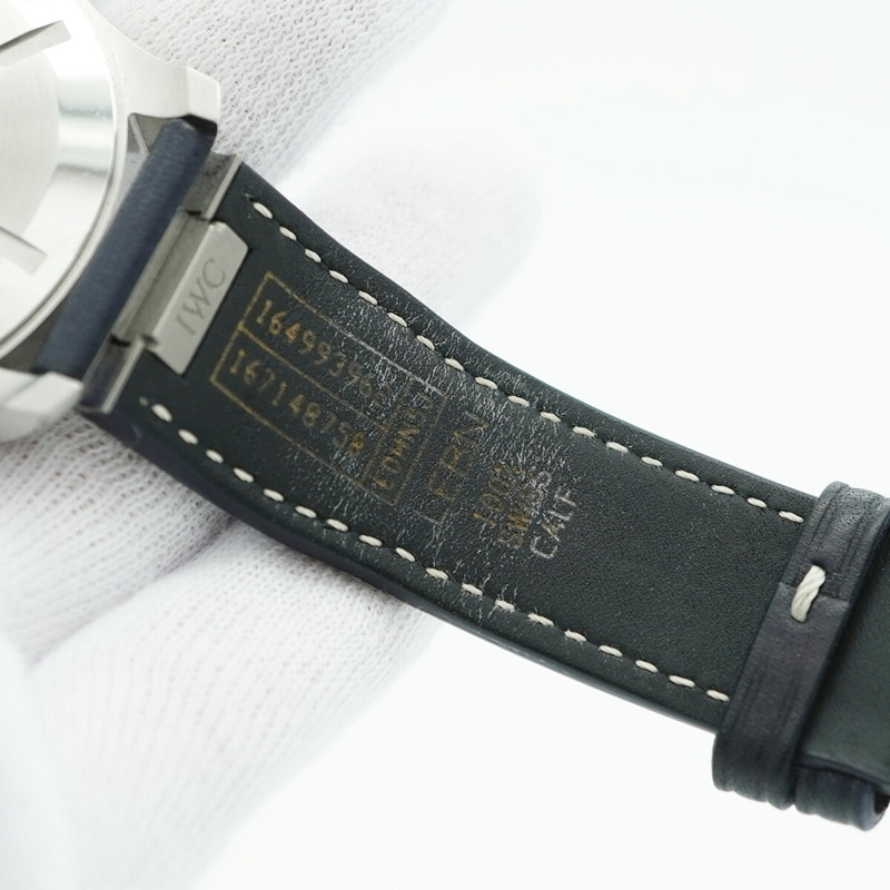 IWC 沙夫豪森飛行員 IW328203 男款藍色錶盤手錶-6