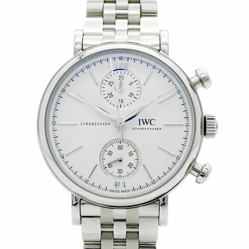 IWC萬國錶沙夫豪森Portofino IW391503白色錶盤男士腕錶-0